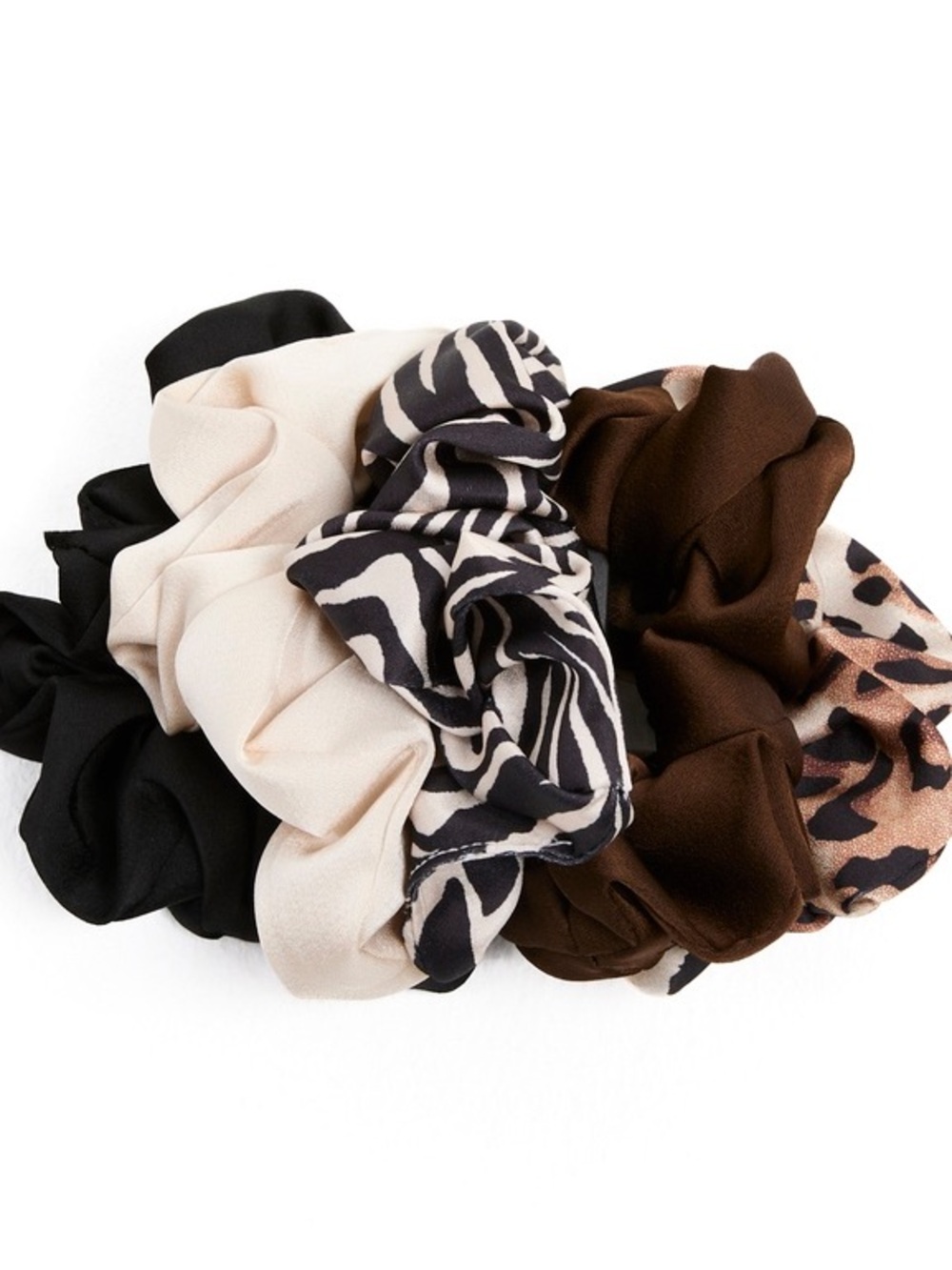 Silky Scrunchie Set of 5